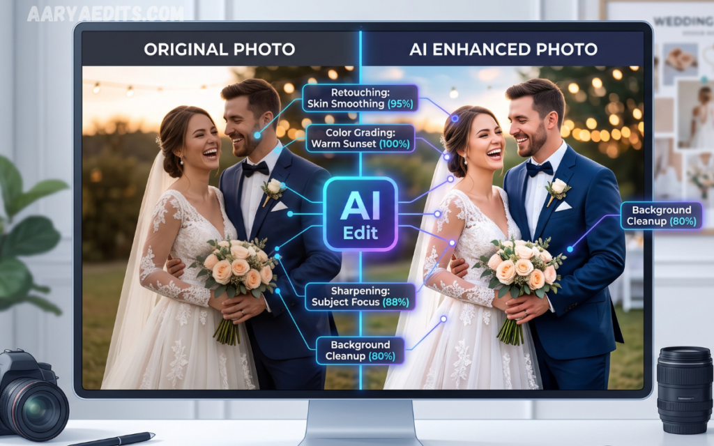 AI Wedding Photo Editing