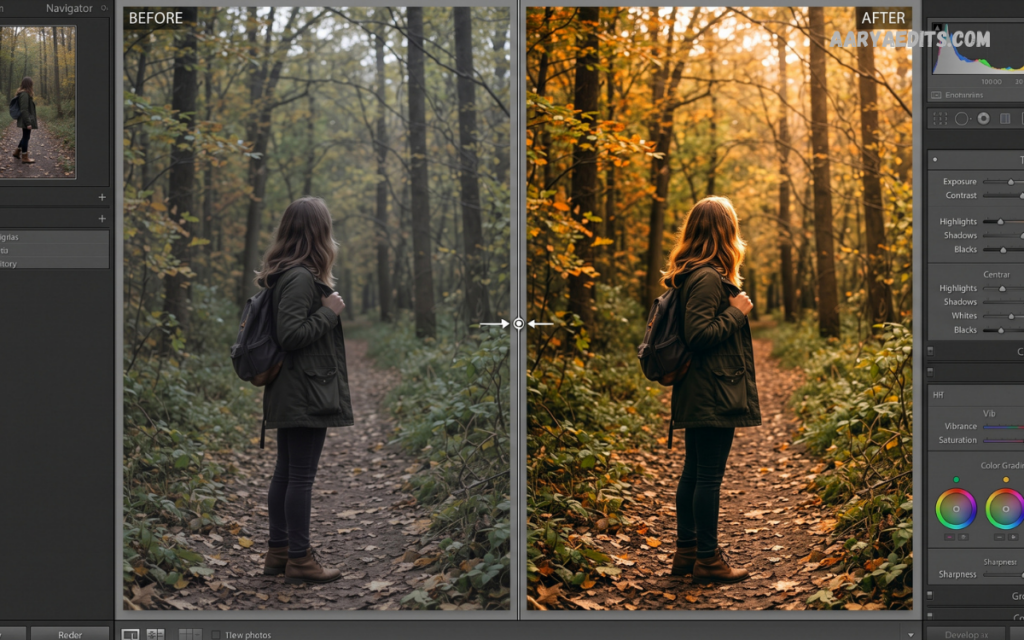 Lightroom Before and After